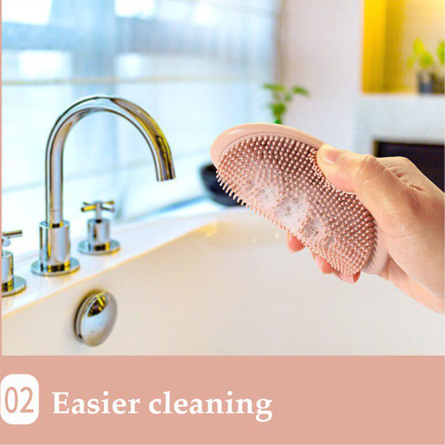 6137 2 in 1 Silicone Cleaning Brush used in all kinds of bathroom purposes for cleaning and washing floors, corners, surfaces and many more things. 6137 2 in 1 Silicone Cleaning Brush used in all kinds of bathroom purposes for cleaning and washing floors, corners, surfaces and many more things.